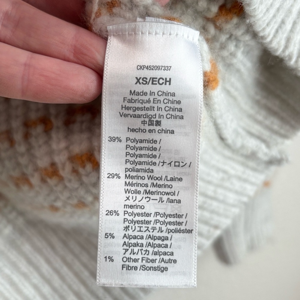 Madewell Striped Barfield Sweater Merino Wool and Alpaca XS - Picture 4 of 7